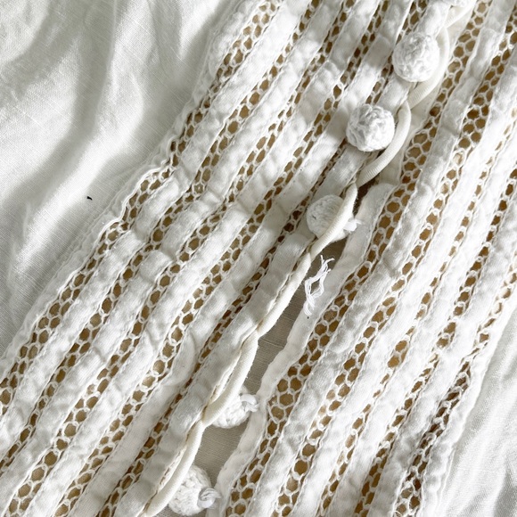 Soft Surroundings Women's White Long Sleeve Casual Button Down Top Size Petite S - Picture 9 of 10